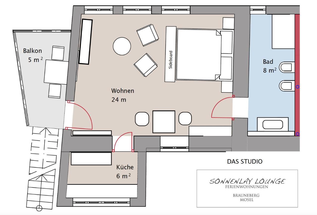 Sonnenlay Lounge - Studio & Ferienhaus Brauneberg Εξωτερικό φωτογραφία